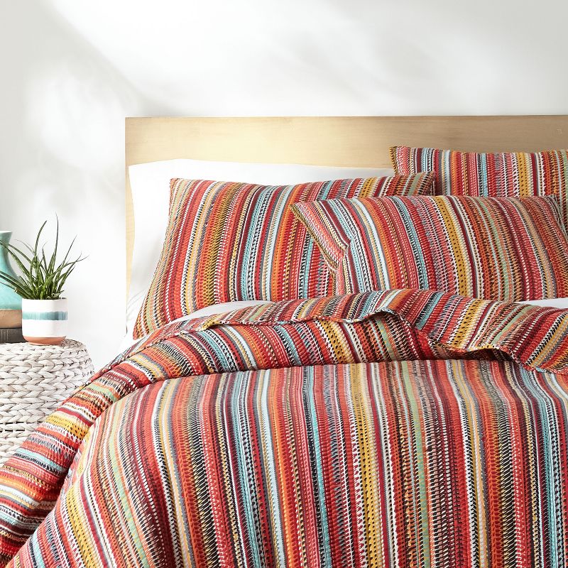 Uluru Stripe Quilt and Pillow Sham Set - Levtex Home, 2 of 6