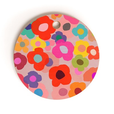 Garima Dhawan poppy 6 Cutting Board - Round