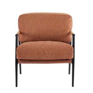 TiramisuBest 27.56" Modern Accent Chair with Plush Cushions & Wooden Armrests,Minimalist Metal Frame, Perfect for Living, Bedroom,Green - 1 of 4