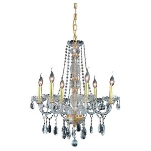 Elegant Lighting Verona 6 - Light Chandelier in  Gold - 1 of 1