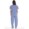Just Love Solid Stretch Scrub Set for Women Stretchy Mock Wrap Top and Cargo Pants - 3 of 3