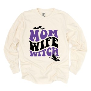 Simply Sage Market Mom Witch Wife Colorful Garment Dyed Long Sleeve - 1 of 4