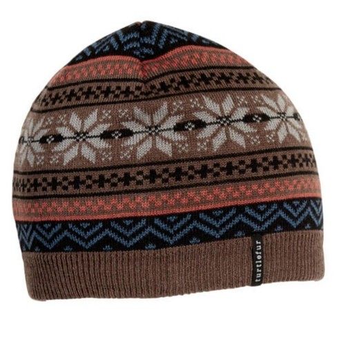 Woods Men's Fleece Lined Nordic Knit Toque Beanie Hat Winter Ski/Snow  Sports, Navy/Olive