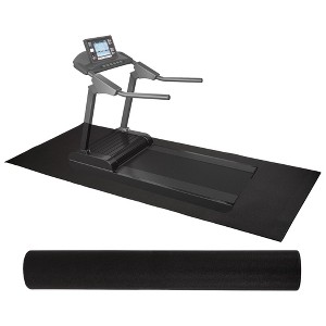 BalanceFrom Fitness 6 x 9 Feet 1/4 Inch Thick High Density Easy Maintenance Gym Equipment Mat for Floor Protection from Heavy Gym Equipments, Black - 1 of 4