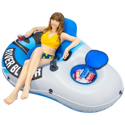 2025 Upgraded Sunlite Sports Heavy-Duty River Tube, Premium Inflatable Water Float for Lake & River, Outdoor Rafting & Recreational Fun