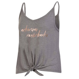 NCAA Arkansas Razorbacks Women's Gray Tank Top - 1 of 3