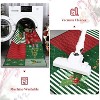 2x6 Red & Green Modern Pattern Christmas Runner Rug, Washable, Soft, Non-Shedding Carpet for Living Room/Bedroom, Indoor Holiday Decoration - 3 of 4