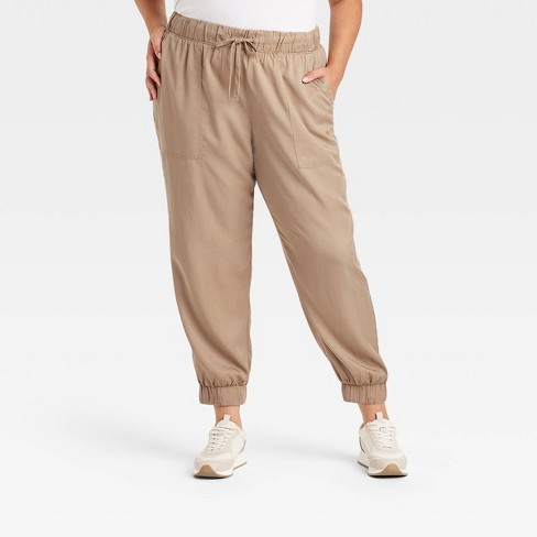 Women s High rise Joggers Universal Thread Tan Xxl Target