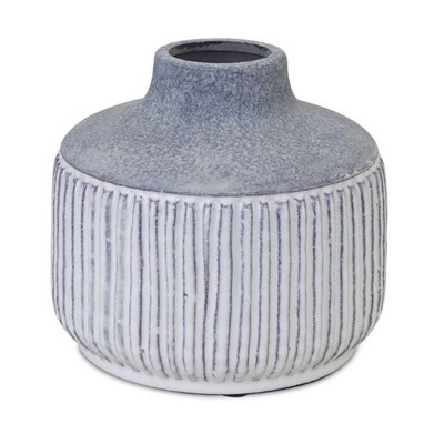 Melrose Modern Grey Terracotta Vase 6"H