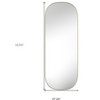 HomeRoots 47" Gold Oval Framed Full Length Hanging Mirror - 3 of 4