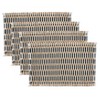 Saro Lifestyle Textured Weave Placemat (Set of 4), 14"x20", Black - 3 of 4
