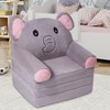Yinvani Kids Sofa Chair with Removable Cover, Convertible Floor Sofa Bed to Lounger for Girls Boys Age 1-3 - 4 of 4