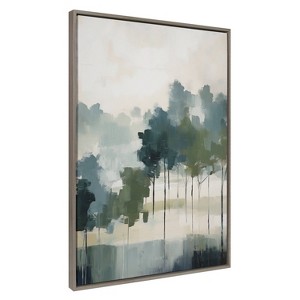 Kate & Laurel All Things Decor 31.5"x41.5" Sylvie Whispering Trees I Framed Canvas by Amy Lighthall Gray - 1 of 4