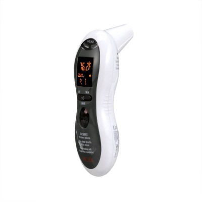 Mobi Ultra Pulse Talking Ear, Forehead Digital Thermometer with Pulse Rate, Diagnostic Fever Indicator and Memory Log