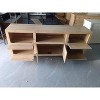 Wooden 6-Door TV Cabinet - Rustic Storage Console with Ample Space for Media, Home Decor, and Electronics - Stylish Entertainment Center - 2 of 3