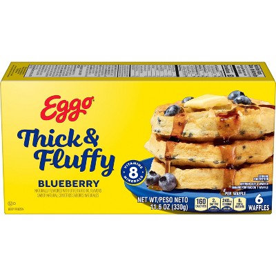 Eggo Thick & Fluffy Frozen Blueberry Cobbler Waffles - 11.6oz/6ct