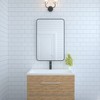24x36” Aluminum Framed Rectangular Vanity Mirror, Oil Rubbed Bronze, Anti-Rust, Tempered Glass - 3 of 4