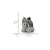 Black Bow Jewelry Sterling Silver Yorkshire Terrier Bead Charm - 3 of 4