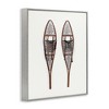 Stupell Industries Minimal Winter Snow Shoes Black Framed Giclee Art - 3 of 4