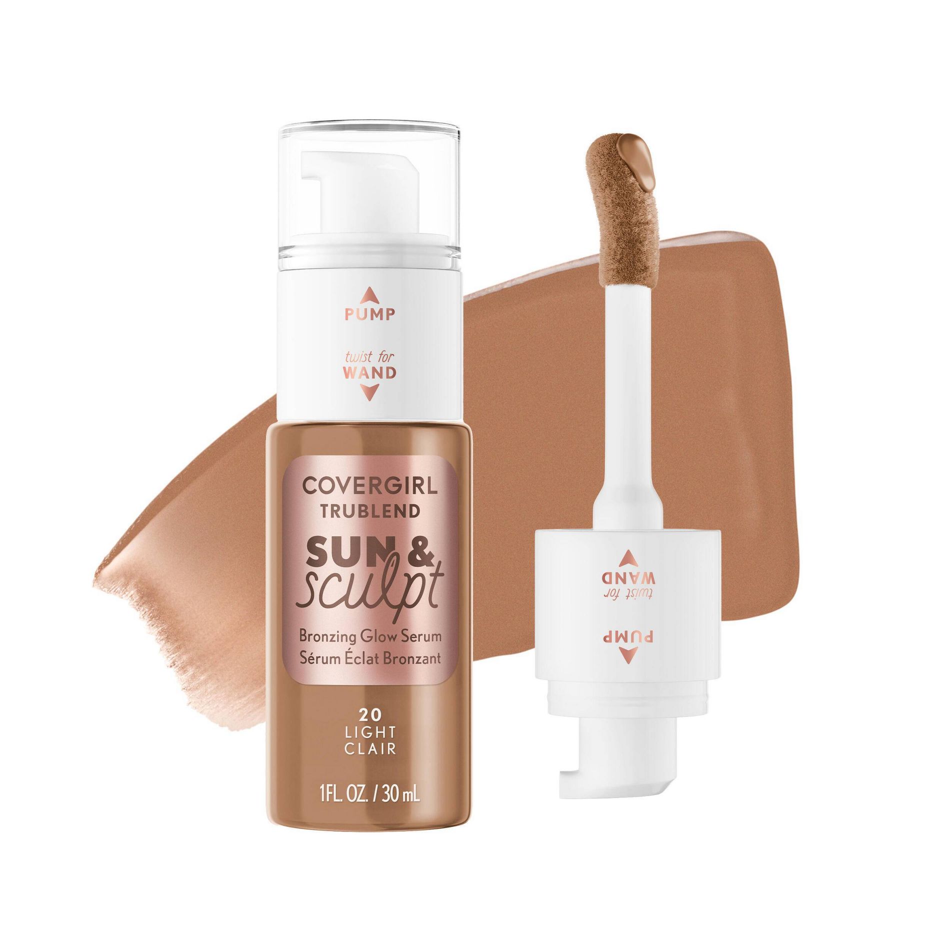 COVERGIRL Trublend Sun & Sculpt Bronzing Serum - 20 Light - 1 fl oz