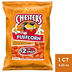 Chester's Puffcorn Cheese Puffed Corn Snacks - 5.5oz - 1 of 3