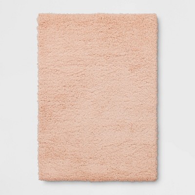 4'x5'6" Back to College Solid Shag Accent Rug Metal Pink - Room Essentials™
