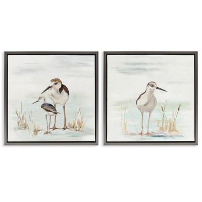 Stupell Industries Sandpipers Among Beach Grasses, 25" x 25"