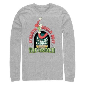 Men's Dr. Seuss The Grinch If Santa Could Do It Long Sleeve Shirt - 1 of 4