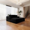 70.8"68.9" Plush Corduroy 2-Piece Modular Sectional Sofa with No Assembly Required and Comfortable Chaise Lounge - 3 of 4