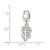 Black Bow Jewelry Sterling Silver San Francisco Giants MLB Bracelet Bead Charm - image 3 of 4