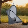 Royal Hampton Outdoor Hanging Swing Chair | Cushioned Dark Gray Mesh - 2 of 4
