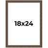 PosterPalooza | Elegant Brown Picture Frame - UV Acrylic, Foam Board Backing, Hanging Hardware - 2 of 4