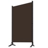 vidaXL 3-Panel Room Divider Brown 102.4"x70.9" Fabric - 3 of 4