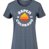 Women's - Instant Message - Aspen Colorado 1879 Graphic T-shirt Dress - 2 of 4