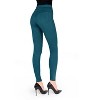 Memoi Pants-Style Cotton Blend Leggings Reflecting Pond L-XL - 2 of 4