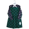 Hudson Baby Infant and Toddler Girl Cotton Dresses, Black Watch Plaid - 4 of 4
