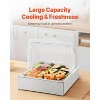 Countertop Food Serving Display Container, 1 x 1/2 Pan Stainless Steel Food Tray with Clear Lid & Ice Tray - 4 of 4