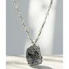 Michelle Marie Boutique's Silver Agate Druzy on Black Cord | A Sleek and Modern Piece - 3 of 4