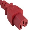 SANOXY 10ft 14 AWG 15A 250V Power Cord (IEC320 C14 to IEC320 C15), Red - 2 of 3