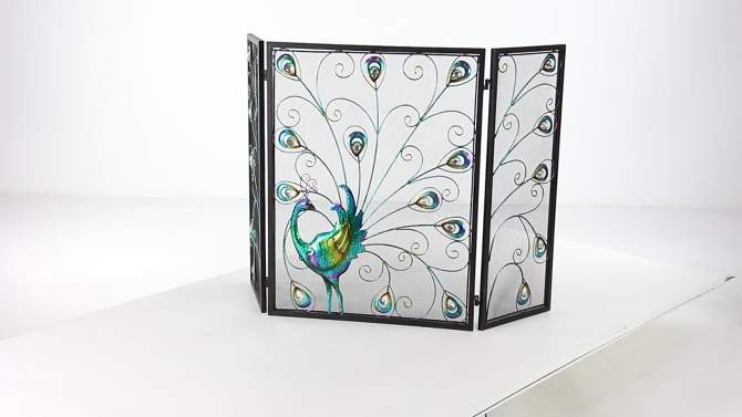 Eclectic Metal Fireplace Screen - Olivia &#38; May, 2 of 28, play video