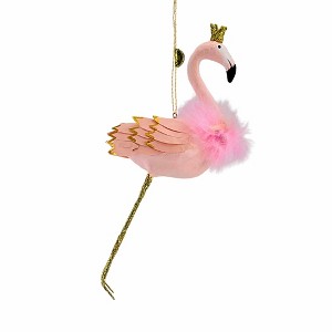 Cody Foster 8.0 Inch Heraldry Flamingo Christmas Tree Ornament , Bird Queen (1PC) - 1 of 4