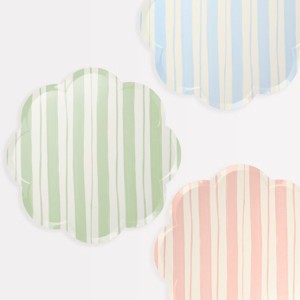 Meri Meri Ticking Stripe Dinner Plates (Pack of 8) - 1 of 4