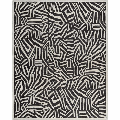 Hauteloom Avian Black Wool Area Rug