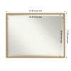Mila Beveled Wood Framed Bathroom Vanity Wall Mirror - 3 of 4