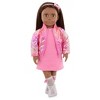 Our Generation Splash of Pink Metallic Bomber Jacket & Dress Outfit for 18'' Dolls - 2 of 4