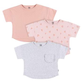 Gerber Toddler Girls' T-shirts - Flower - 3-Pack