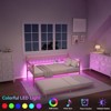 Twin Daybed with Trundle, Day Bed with Charging Station & LED Lights, Metal Sofa Bed Frame with Pull Out Trundle for Bedroom, Guest Room - 2 of 4