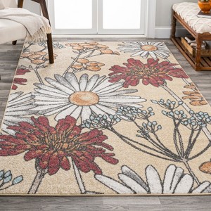Dizi Modern Botanical Wildflower Area Rug - JONATHAN Y - 1 of 4
