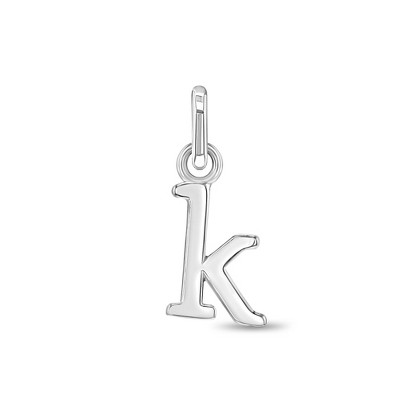 Girls' Initial Letter Sterling Silver Charm - K - In Season Jewelry ...