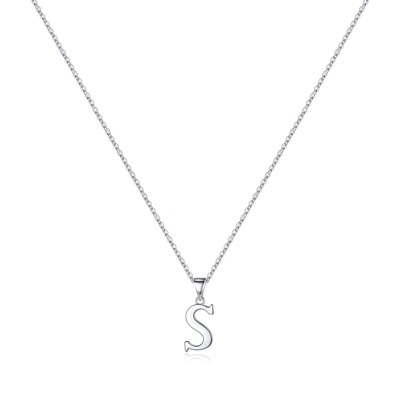 Turandoss S925 Sterling Silver Initial Necklaces for Girls Women, Dainty Initial Jewelry Birthday Gifts